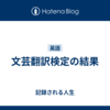 文芸翻訳検定の結果