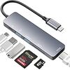 【2021最新版】USB C ハブ USB Type C ハブhub 6in1 MacBook USB3.0 USB2.0 ハブ 6ポート 4K HDMI出力 68W PD急速充電 microSD & SDカードリーダー コンパクト 高速データ転送 変換アダプタ 軽量 MacBook/MacBook Pro/ChromeBook/Surface GO/Pro7等対応 (Silver)