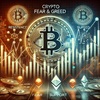 年末に近づくにつれて変動するビットコイン市場：貪欲指数が2か月ぶりの低水準に