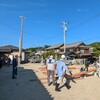糸島市大入盆行事2024－櫓の組み立て－