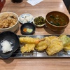 ヨドバシ博多の上の方にあるレストラン街の「てんぷら定食あげな」で天ぷら揚げなランチおじさん