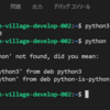 小村の開発環境構築（１５）　APIプロジェクト作成、Python系環境構築