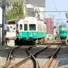 琴電長尾線を走る600形601-602号 6月は