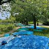 浮間公園でのいたばし花火大会鑑賞 少人数なら18時頃 シートとシートの隙間を狙え！