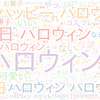 　Twitterキーワード[ハロウィン]　10/31_15:00から60分のつぶやき雲