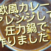 先日の欧風カレー、アレンジして圧力鍋で作ってみました！簡単で美味しいです！