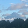 今朝の景色　夏富士