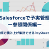 SalesforceとRaySheetの組合せで予実管理を実現！ー参照関係編ー