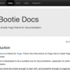 Hugo で "bootie-docs" というドキュメンテーション用のテーマを作った #Hugo