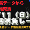 9月11日（日）種牡馬データから導く推奨馬大公開！