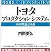 トヨタ プロダクションシステム―その理論と体系をつまみ読み中。