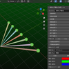 Grok　blender 4.3  線分電車アドオン