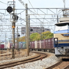 鉄道撮影　東海道線　平塚－茅ヶ崎　5060ﾚ　EF66-27