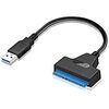 SATA USB 3.0 変換アダプター 2.5インチ SSD/HDD用 SATAケーブル 5Gbps 高速 SATA3 コンバーター USB3.0 2TB SSD/HDD 外付け 変換 コネクタ ハードディスク ポータブル