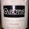 la Cabotte Cotes du Rhone Colline Domaine en Bio Dynamie 2017