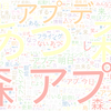 　Twitterキーワード[森アプデ]　11/04_12:01から60分のつぶやき雲