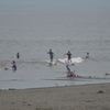 今日も夕方から波のない鵠沼で軽くフィンレスサーフィン♪