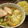麺屋はやしまる(高円寺)【新メニュー】野菜つけめん・塩・並＋エビワンタン2個