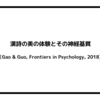 漢詩の美の体験とその神経基質（Gao & Guo, Frontiers in Psychology, 2018）