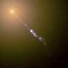M87のブラックホールからのジェット　光速の99％以上