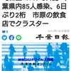 【新型コロナ詳報】千葉県内85人感染、6日ぶり2桁　市原の飲食店でクラスター（千葉日報オンライン） - Yahoo!ニュース