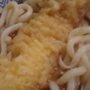 いか天ぷら　うどん