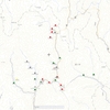 鉱山と寺院分布