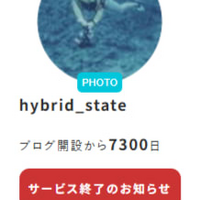 7300日のさようなら