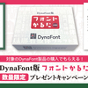 DynaFont製品の購入でDynaFont版フォントかるたがもらえる