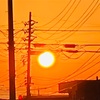 朝と夕方に撮った足長写真と越後三山の景色を見れた日