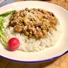 何かを作って余ったものが、華麗に変身するレシピ☆挽肉と豆の何か的なもの♬