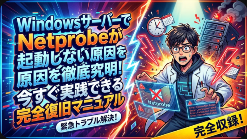 WindowsサーバーでNetprobeが起動しない原因を徹底究明！今すぐ実践できる完全復旧マニュアル