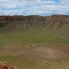 グランドサークル　バリンジャークレーター (Ballinger Crater (Meteor Crater))  大隕石孔を望む