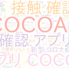 　Twitterキーワード[COCOA]　06/19_15:05から60分のつぶやき雲