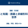 戦略と知識：囲碁と非線形科学の世界