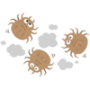 ダニのフリーイラスト素材