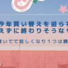 今年買い替えを迫られ、買えずに終わりそうなもの（書いてて悲しくなり１つは購入）