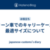 グリーン車でのキャリーケースの最適サイズについて