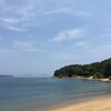 島でディキャンプ：凪の海で心も癒され凪へ。