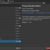 【Unity】Visual Studio Editor Package version 2.0.11 is available, we strongly encourage you to update from the Unity Package Manager for a better Visual Studio integration