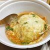連続ソロ飯はバーミヤンの天津炒飯と残り物の鶏鍋で決まりな件