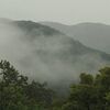 雨に煙る景色