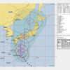 本州上陸⁉台風21号チェービー進路予想アメリカ海軍発表データ