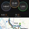 5km走×2＋LSD  20km