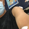 インフルエンザの予防接種を受けたオット