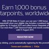 SPG 1滞在毎に1,000 bonus Starpoints