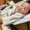 4歳と0歳　1月19日　優しいお姉ちゃんだね