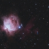 Ｍ４２とＮＧＣ１９９９：オリオン座の散光星雲と反射星雲