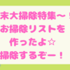 年末大掃除特集〜！お掃除リストを使って、掃除してみるぞ！