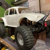 泥除け作成。地味作業ですな(ワーゲンボディ、scx10)